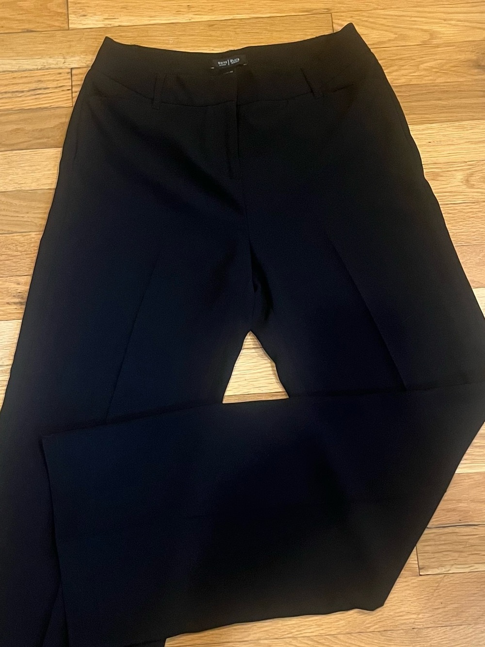 White House Black Market Black Straight-Leg Dress Trousers